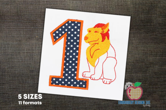 1st Birthday Siting Lion