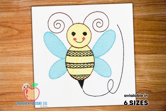 Cute Cartoon Bee Sketch