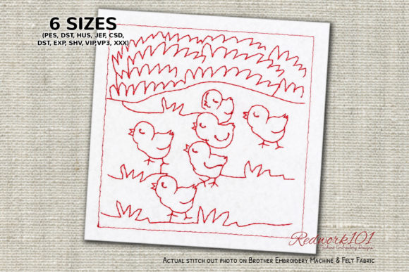 Noisy Chicks Chirping Lineart