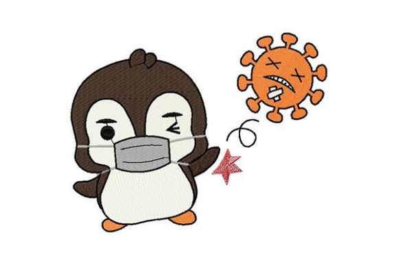 Penguin Fighting off the Virus