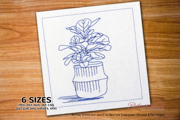Taurus Plant in Pot Lineart